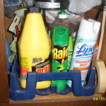 assortment of household chemicals